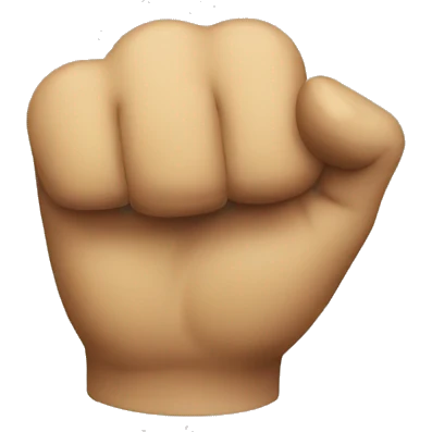 A punch emoji