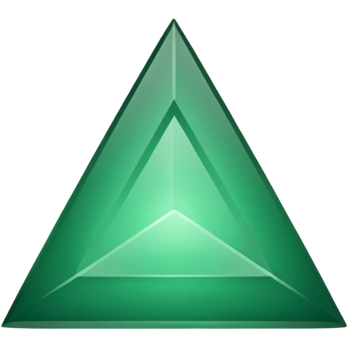 A green upside down triangle needs to face down POINT now emoji