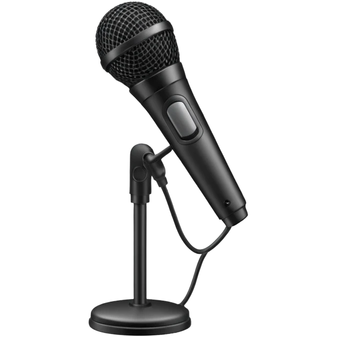microphone with stand emoji