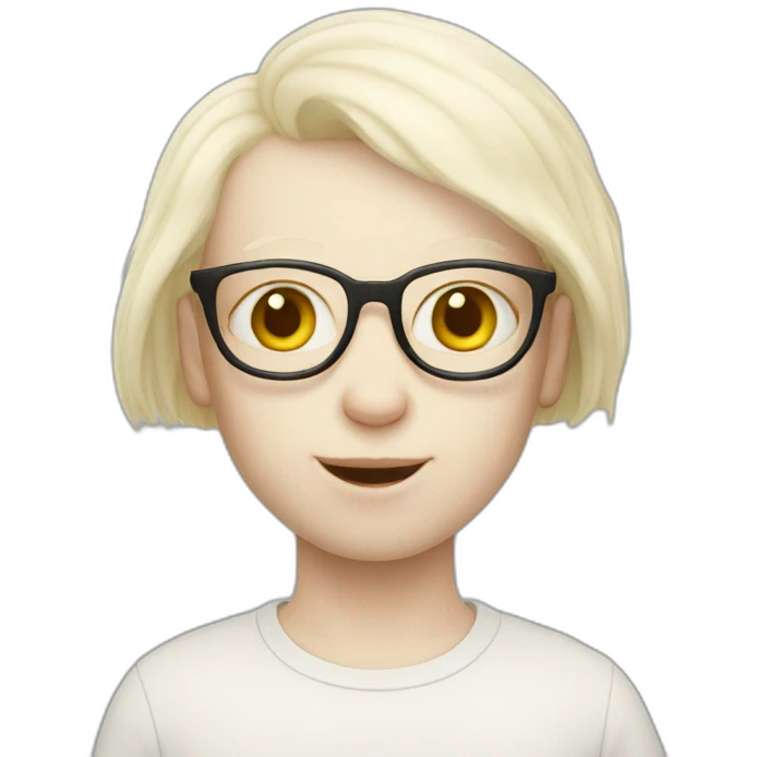 Mon chat albinos emoji