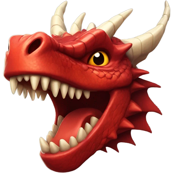 Red dragon head emoji