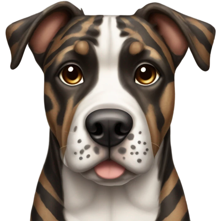 Brindle dog emoji