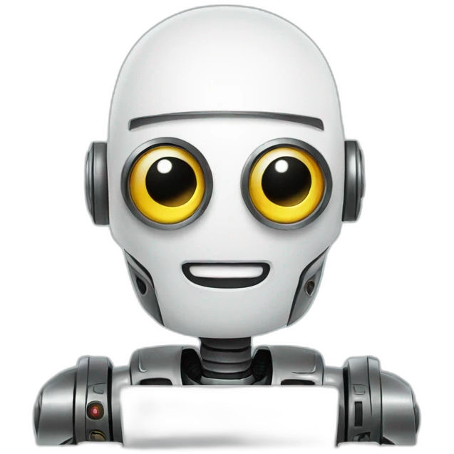 robot resume builder laptop emoji