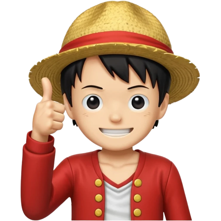 luffy giving a thumbs up in joyboy style emoji