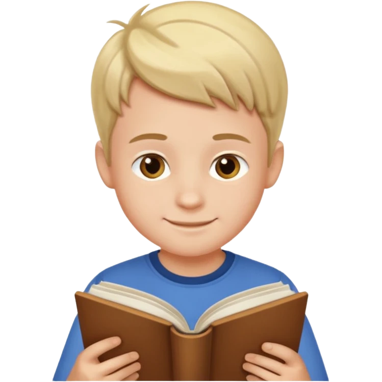 boy reading emoji