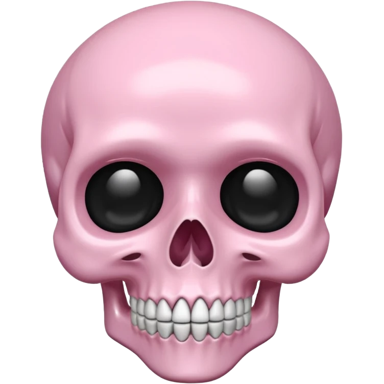 Baby pink skull emoji