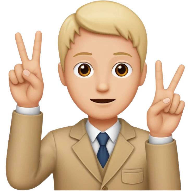 Holding up 3 fingers emoji