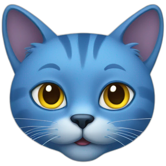 blue cat emoji