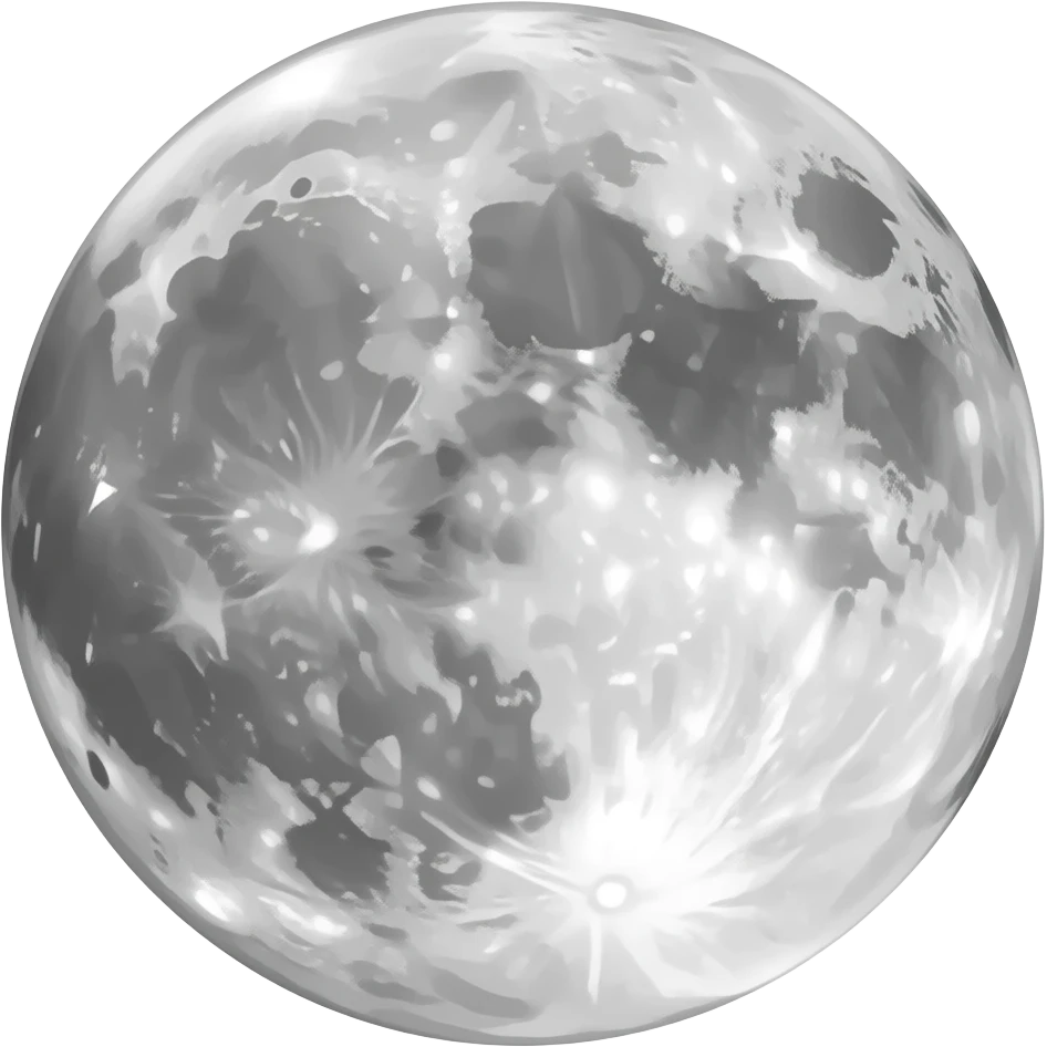 Realistic moon emoji emoji