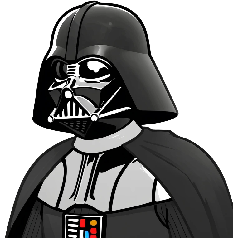 Horse with darth vader outfit emoji