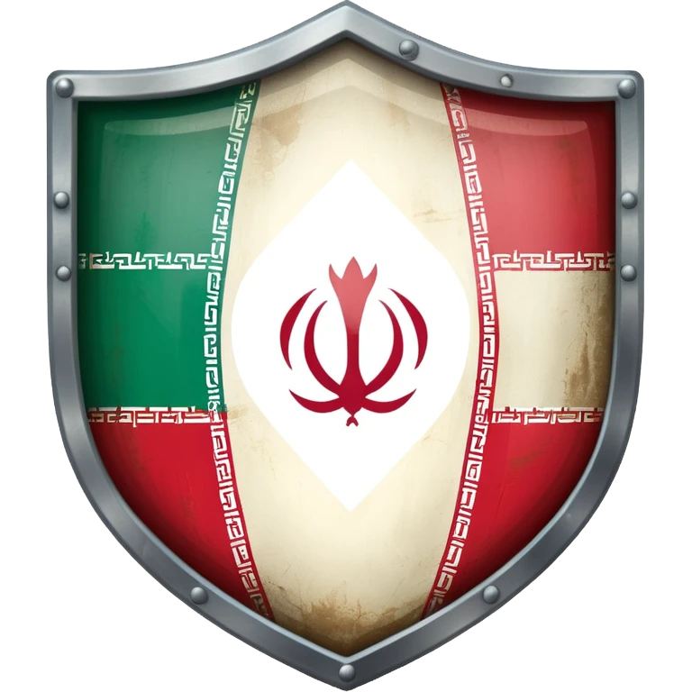 rectangular shield with the flag of Iran emoji