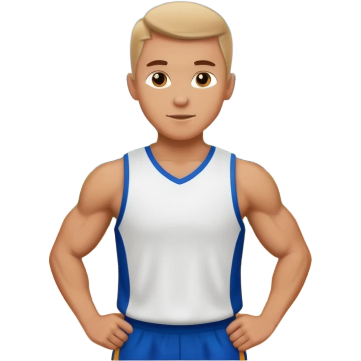 white sportsman in the playground emoji