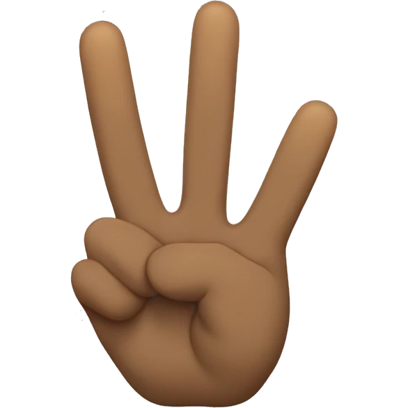 Do a peace sign, bit this the thumb sticking out as well emoji