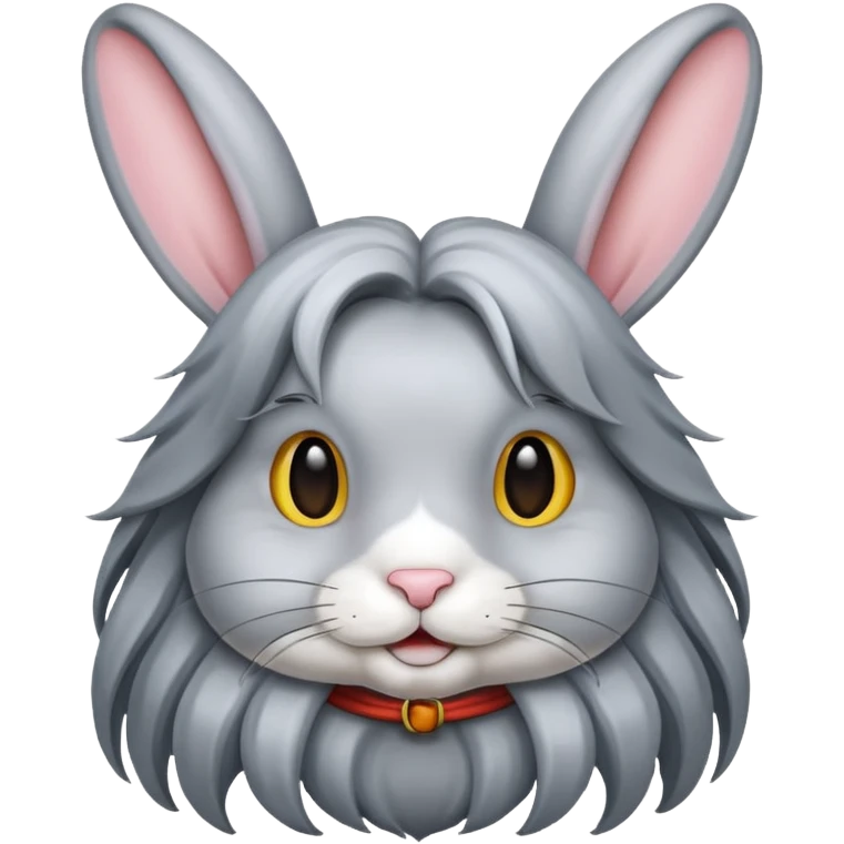 long haired rabbit emoji