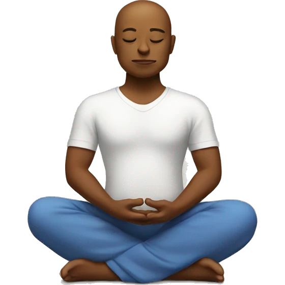 Meditating  emoji