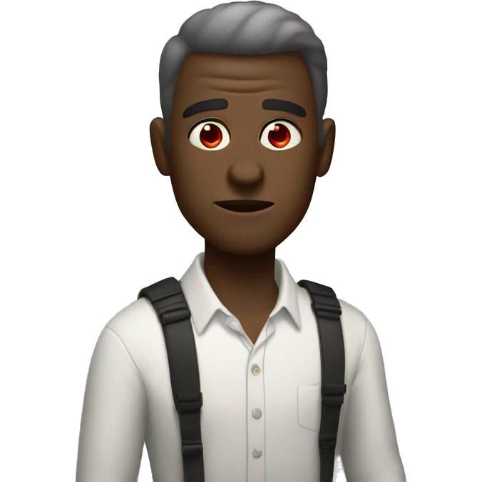 super homelnader from "the boys" series with red eyes  emoji