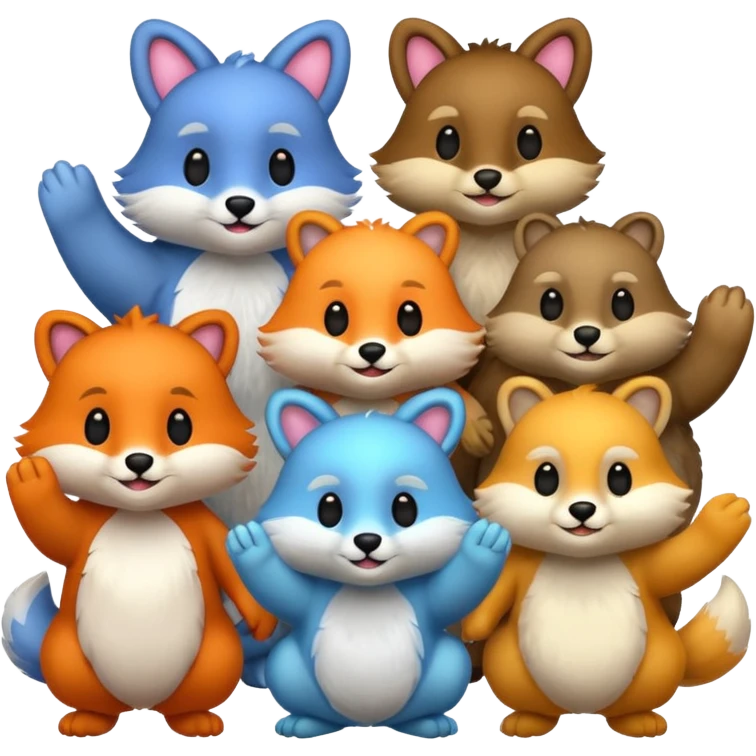 animals handing emoji