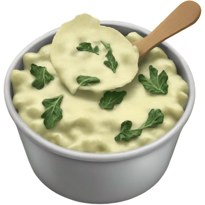 Spinach artichoke dip emoji