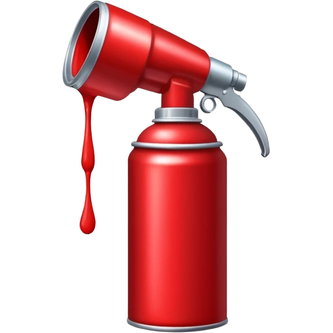 Красный баллончик для граффити emoji