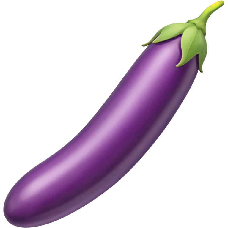 dildo shaped long eggplant emoji