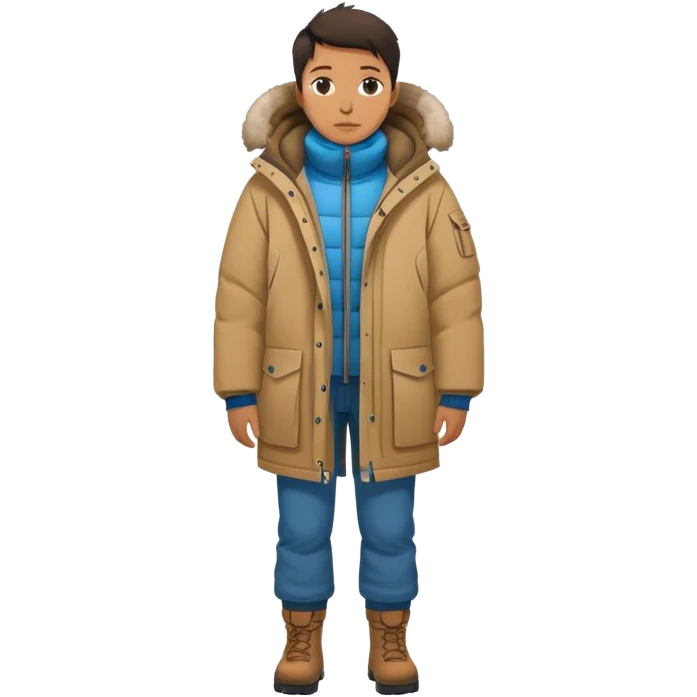 photorealistic greenland citizen standing full length emoji