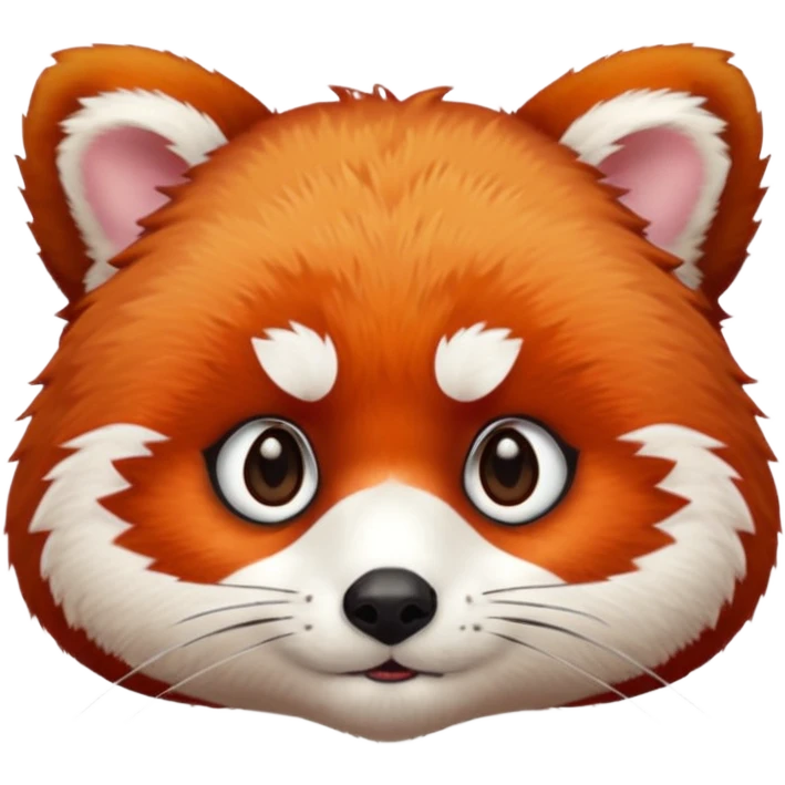 Red panda face emoji