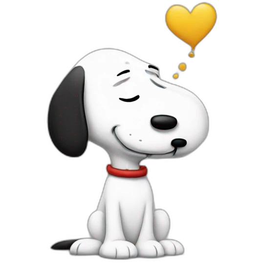 Snoopy triste emoji