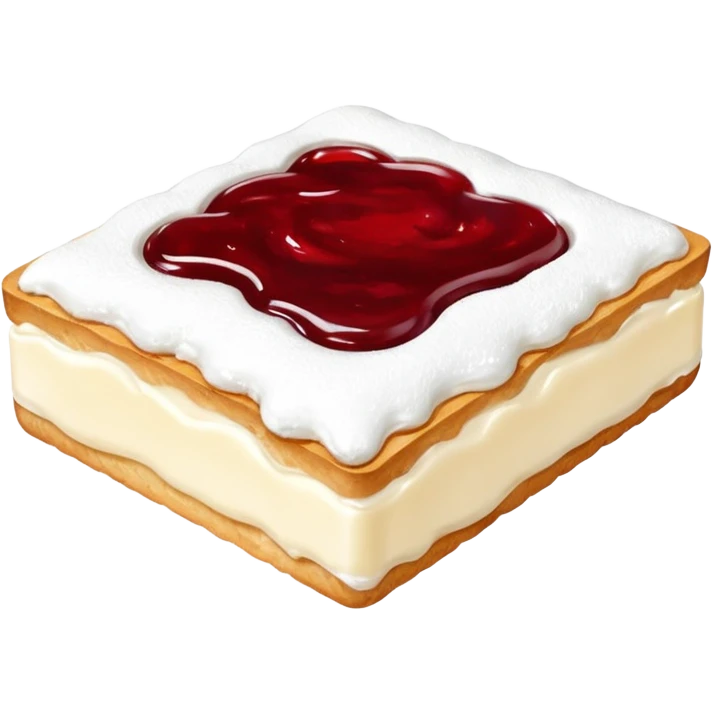 Baltic curd snack with jam emoji