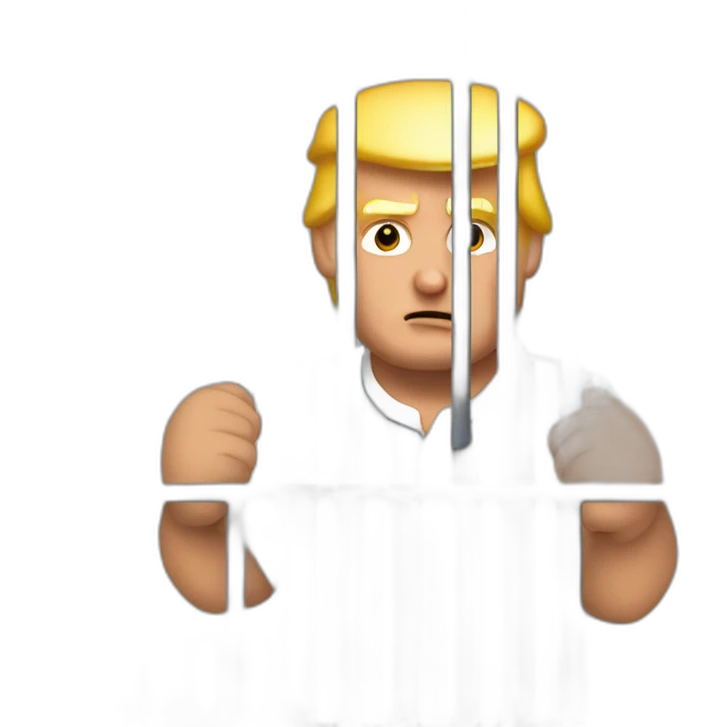 Trump behind bars emoji