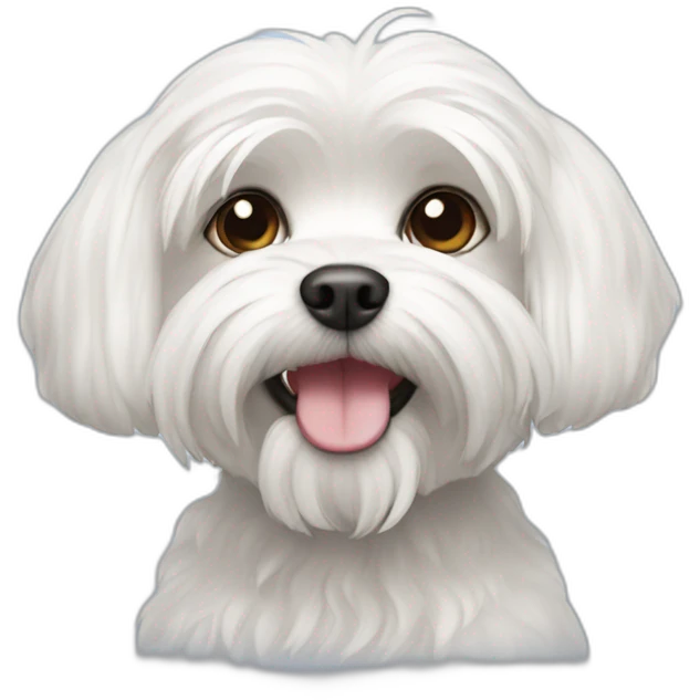Maltese dog emoji