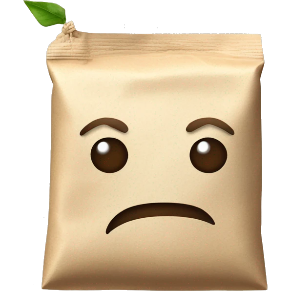 Tea-bag with human flexed arm muscles emoji