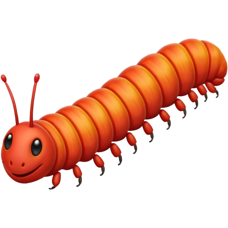 Caterpillar Red Insect emoji