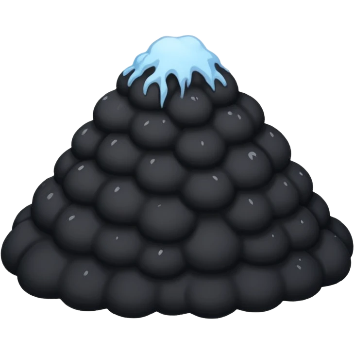 black snow emoji