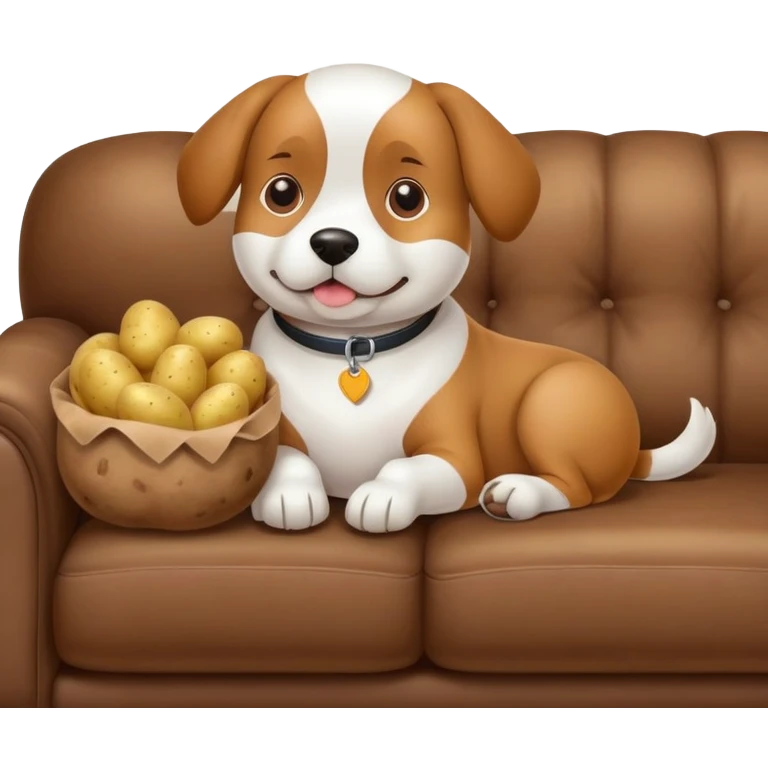 🐶🥔🛋️ emoji