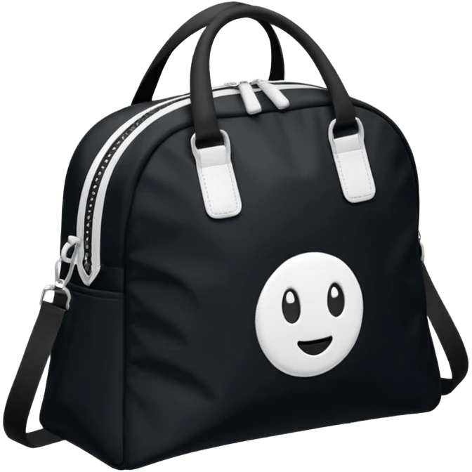 sac de sport noir emoji