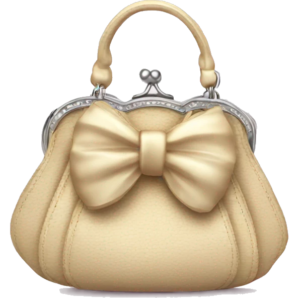 coquette purse with bow emoji