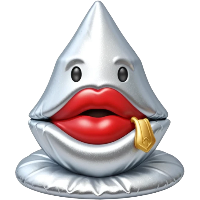 Glittery Hershey’s kiss  emoji