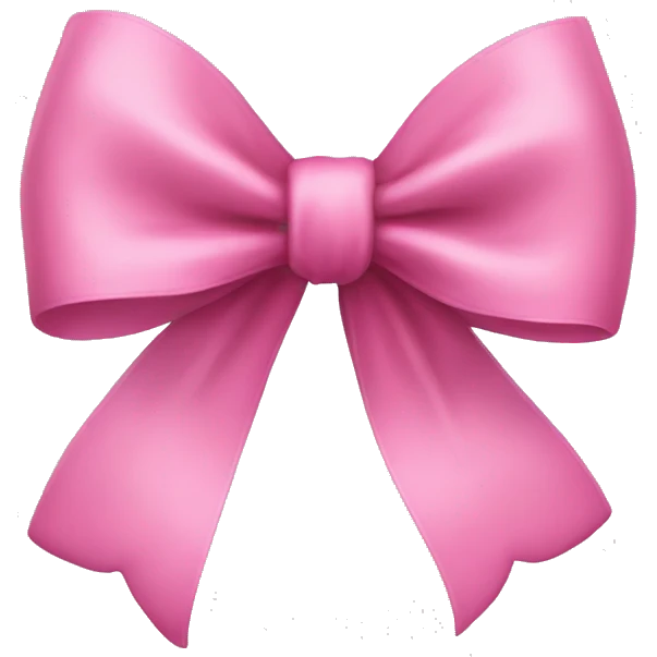 Pink bow emoji