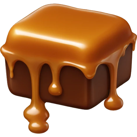 caramels dripping emoji