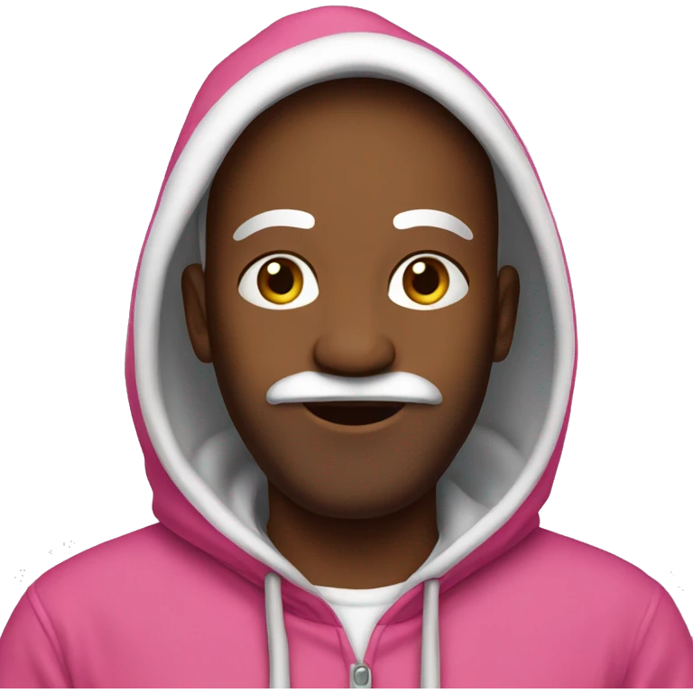 santa in pink hoodie emoji