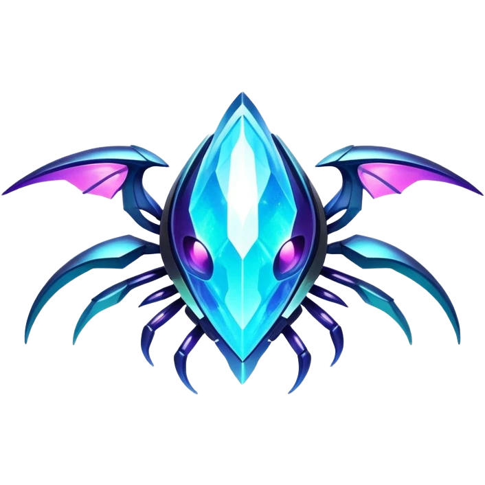  Epic legendary Shiny sparkly transparent bioluminescent luminescent vibrant bright pastel dark exotic iridescent colorful gradients futuristic modern metallic glossy glittery fantasy-cyber-Protogen-Fakémon-Pokémon-Vernid-creature emoji