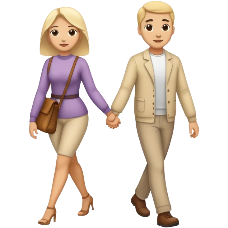 Walking hand in hand  emoji