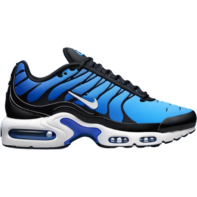 I want you to draw an Air Max Plus with the Nike logo facing right emoji