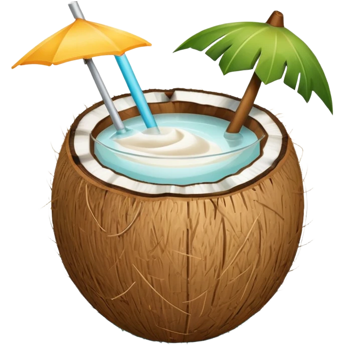conut drink summer vibe emoji