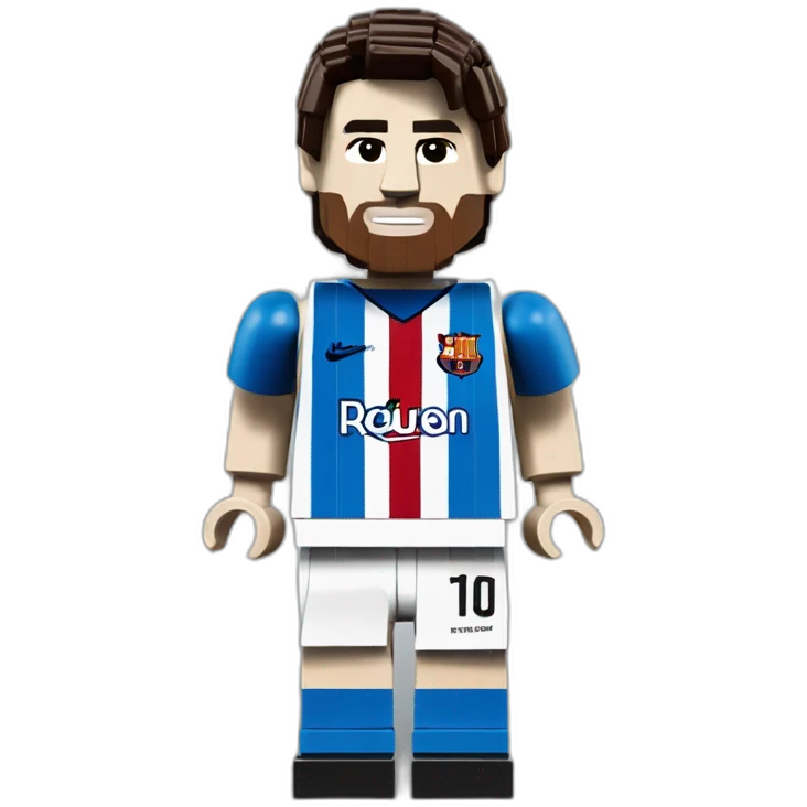 lionel messi made of lego emoji