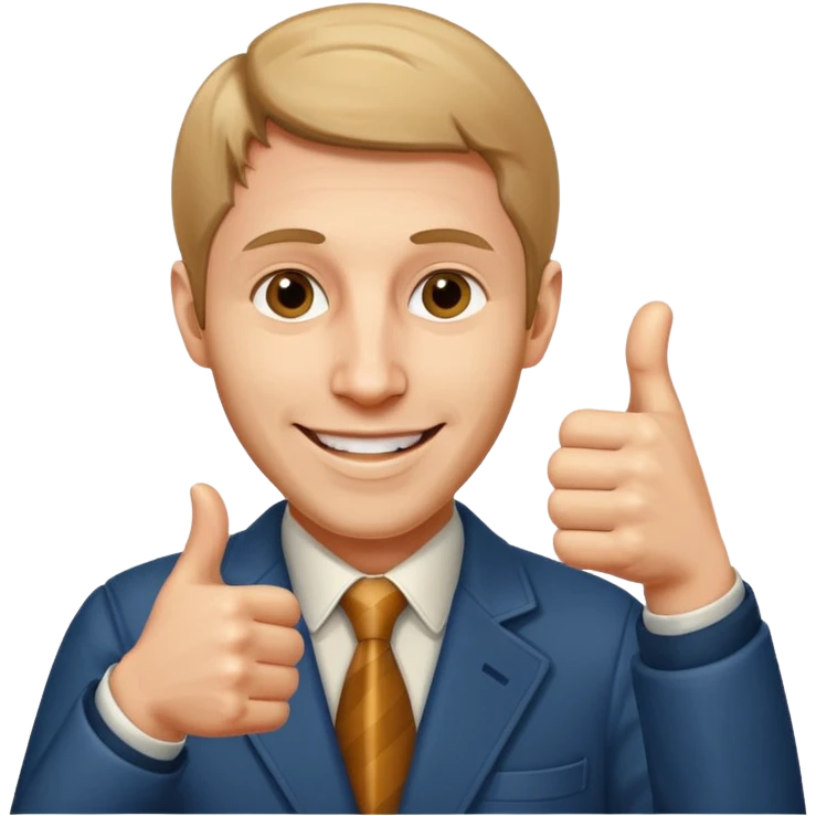 Bobby Fischer giving a thumbs up emoji