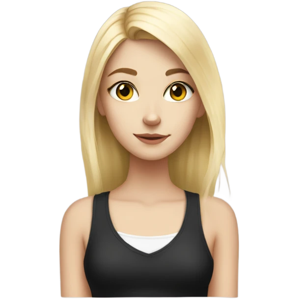 blonde teen girl with black and white cat  emoji