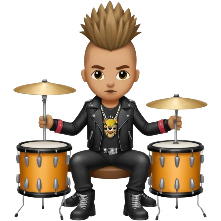 drummer animal punk emoji