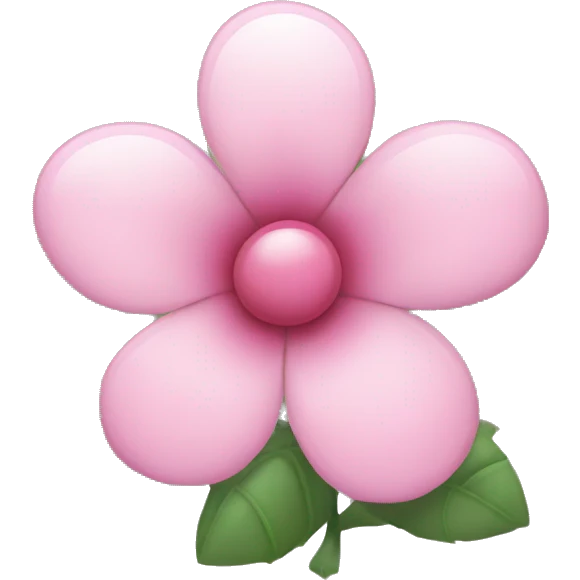 baby pink flower emoji