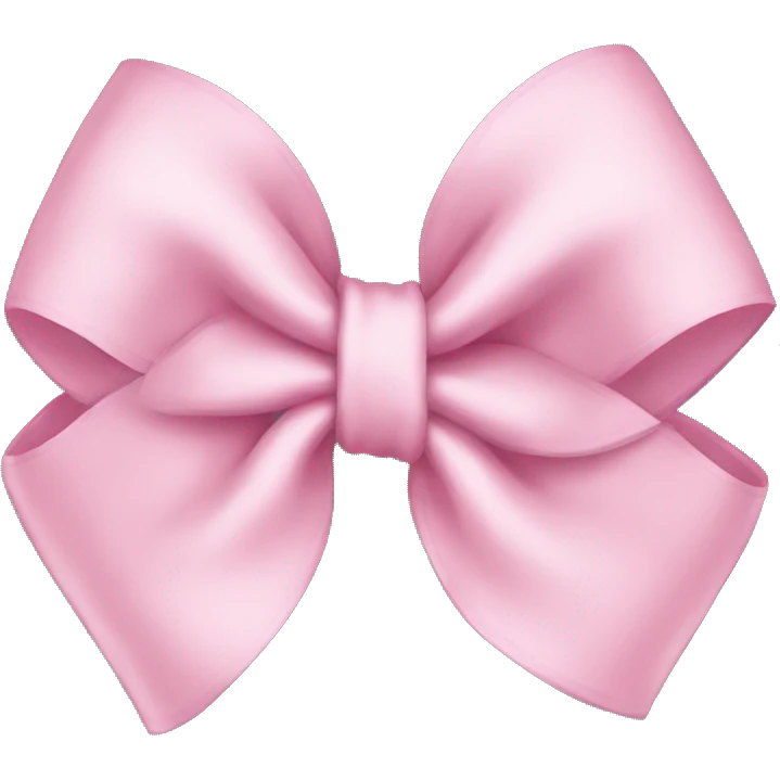 Light pink bows emoji